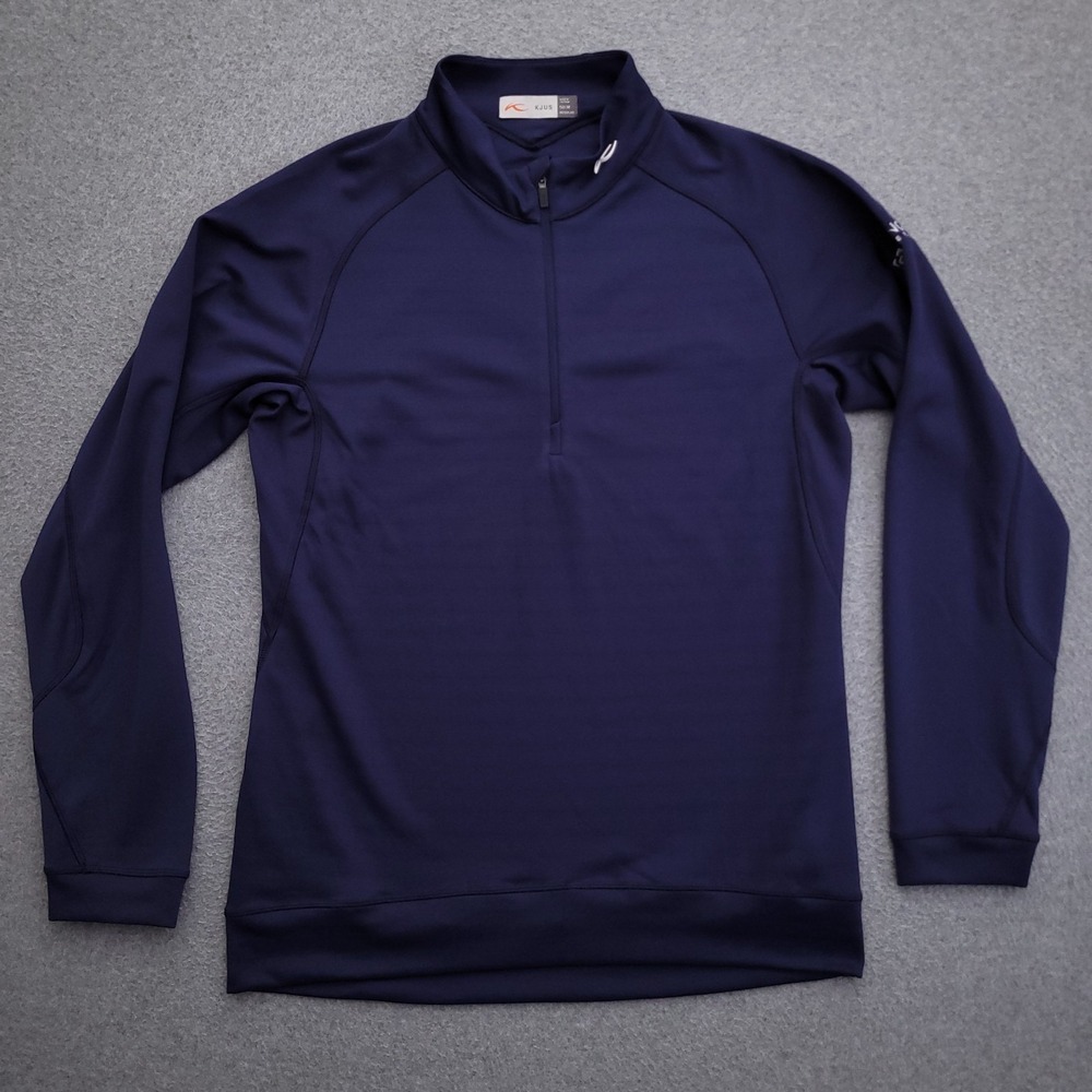 KJUS Keano Sweatshirt Mens 50 M Blue Performance Pullover‎ Half Zip Active